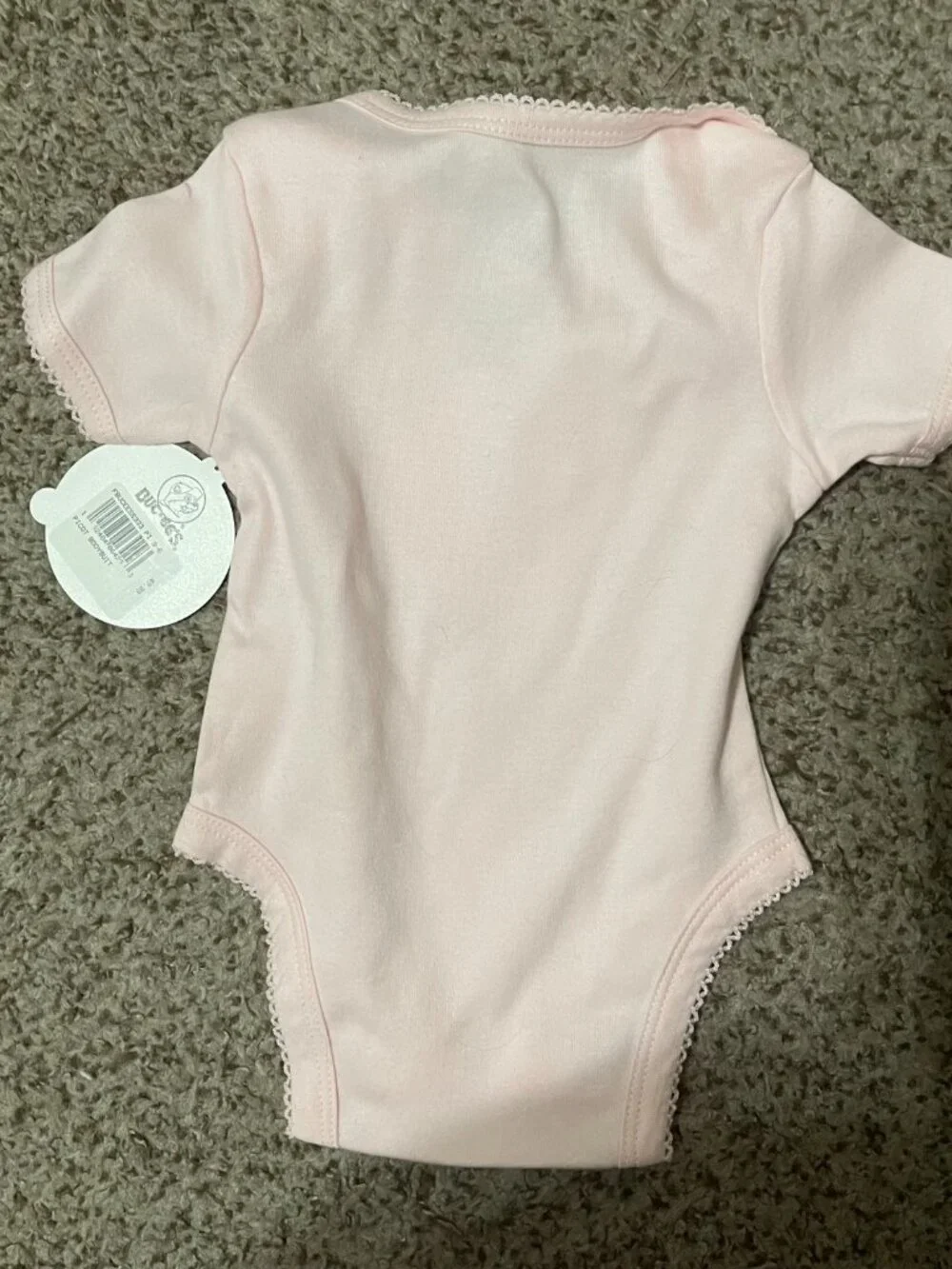 Buc-ee’s Baby Girl Size 6 Months Pink Bodysuit New